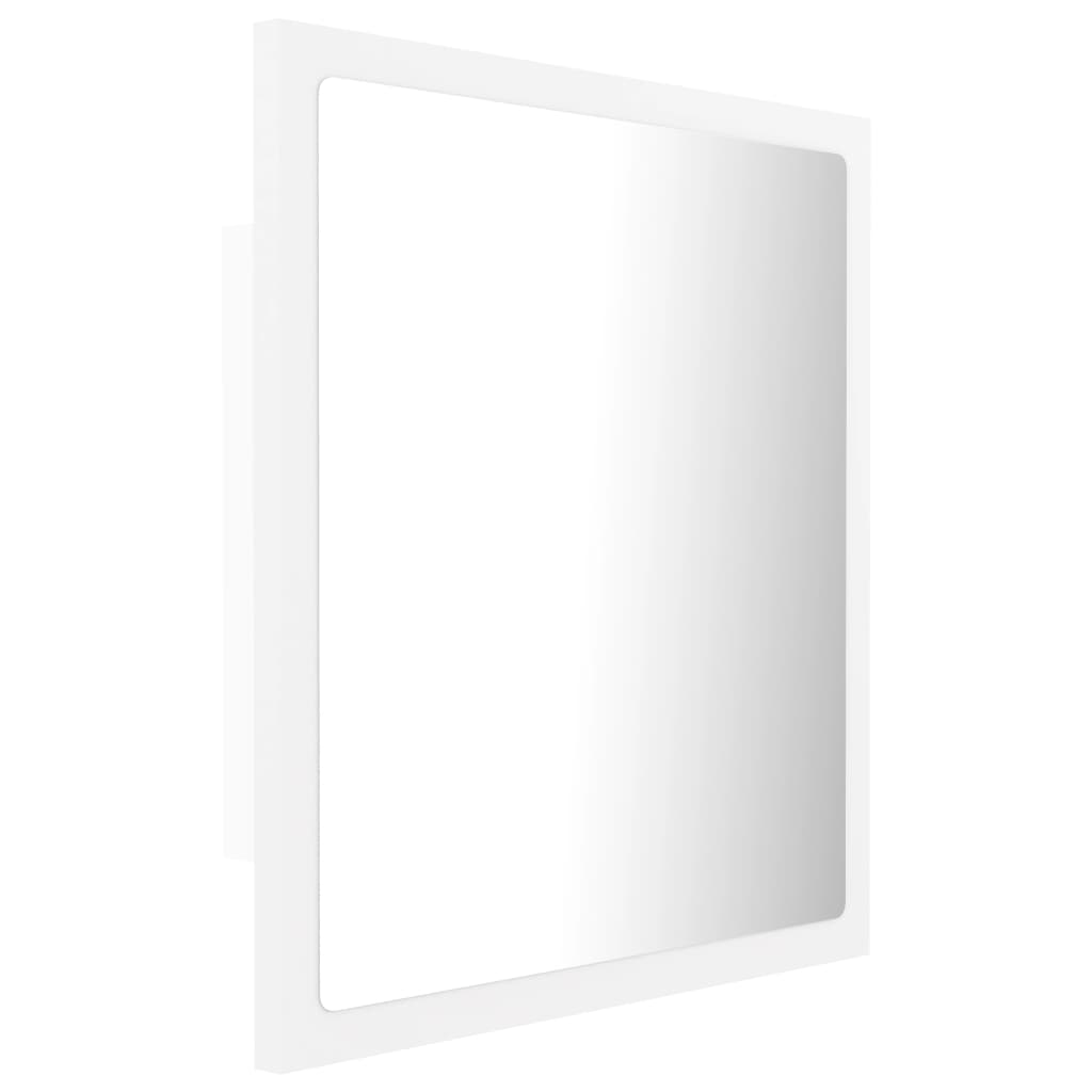 LED kupaonsko ogledalo bijelo 40 x 8,5 x 37 cm akrilno