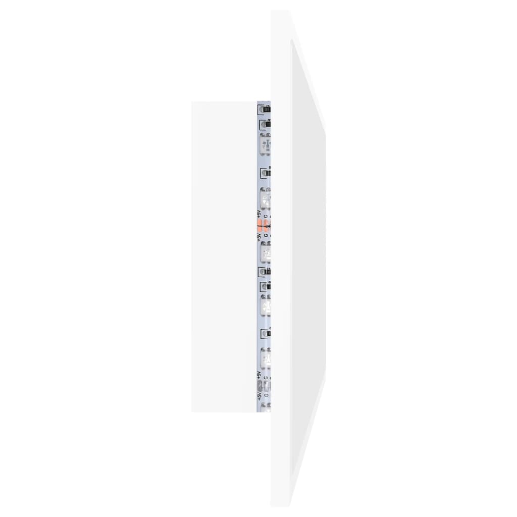 LED kupaonsko ogledalo bijelo 100x8,5x37 cm akrilno
