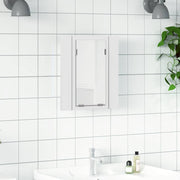 LED kupaonski ormarić s ogledalom bijeli 40x12x45 cm akrilni