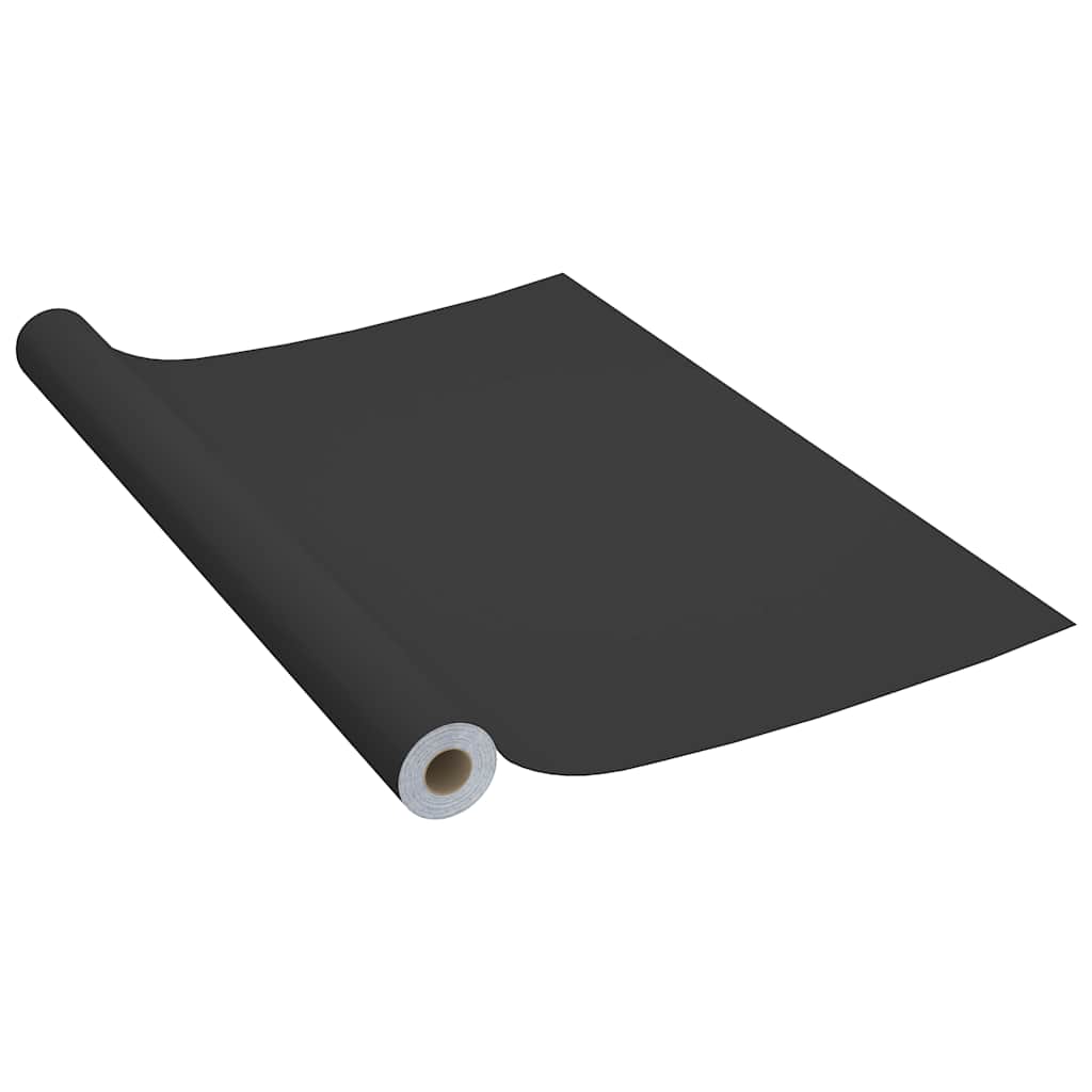 Samoljepljive folije za namještaj 2 kom crne 500 x 90 cm PVC