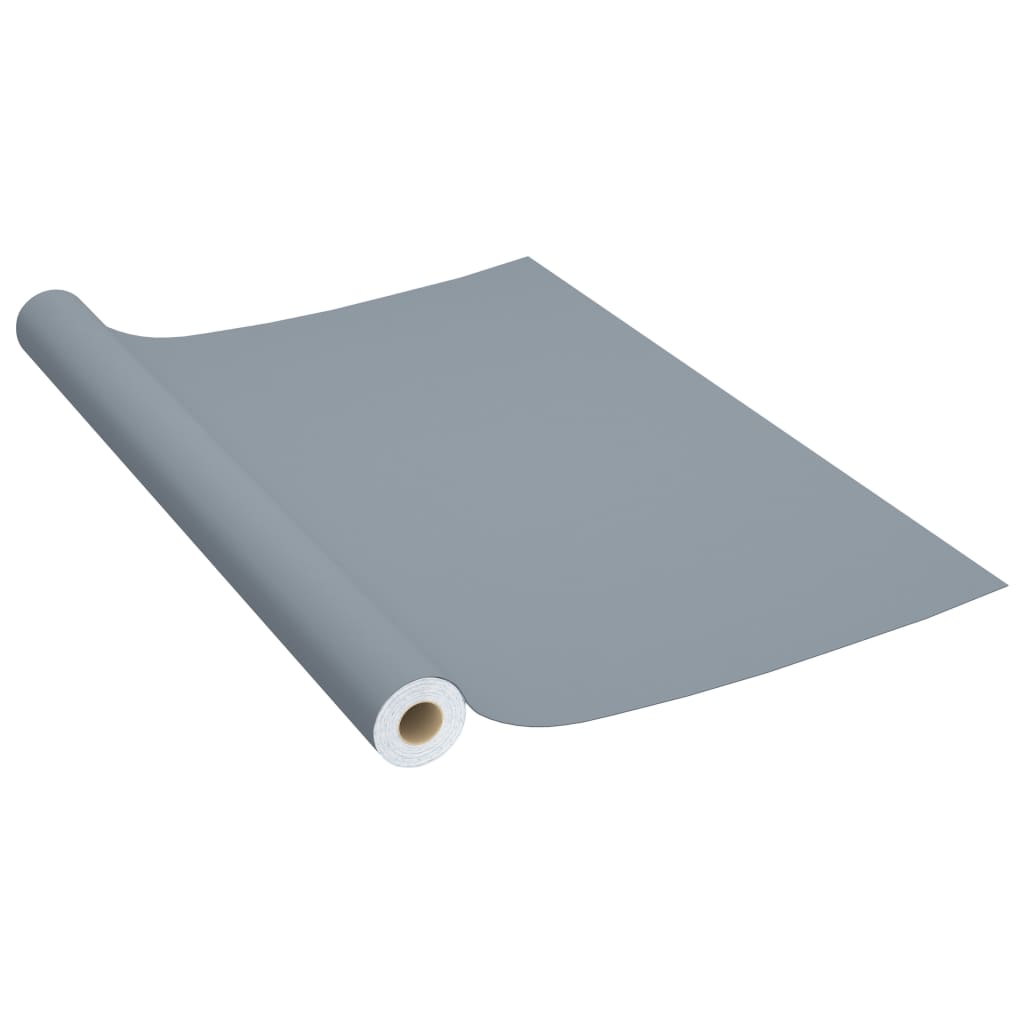 Samoljepljive folije za namještaj 2 kom sive 500 x 90 cm PVC