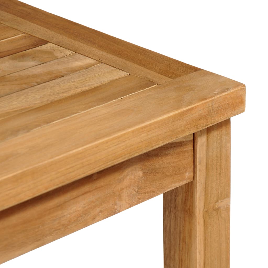 Vrtni blagovaonski set od 5 dijelova 80x80 cm masivno tikovino drvo