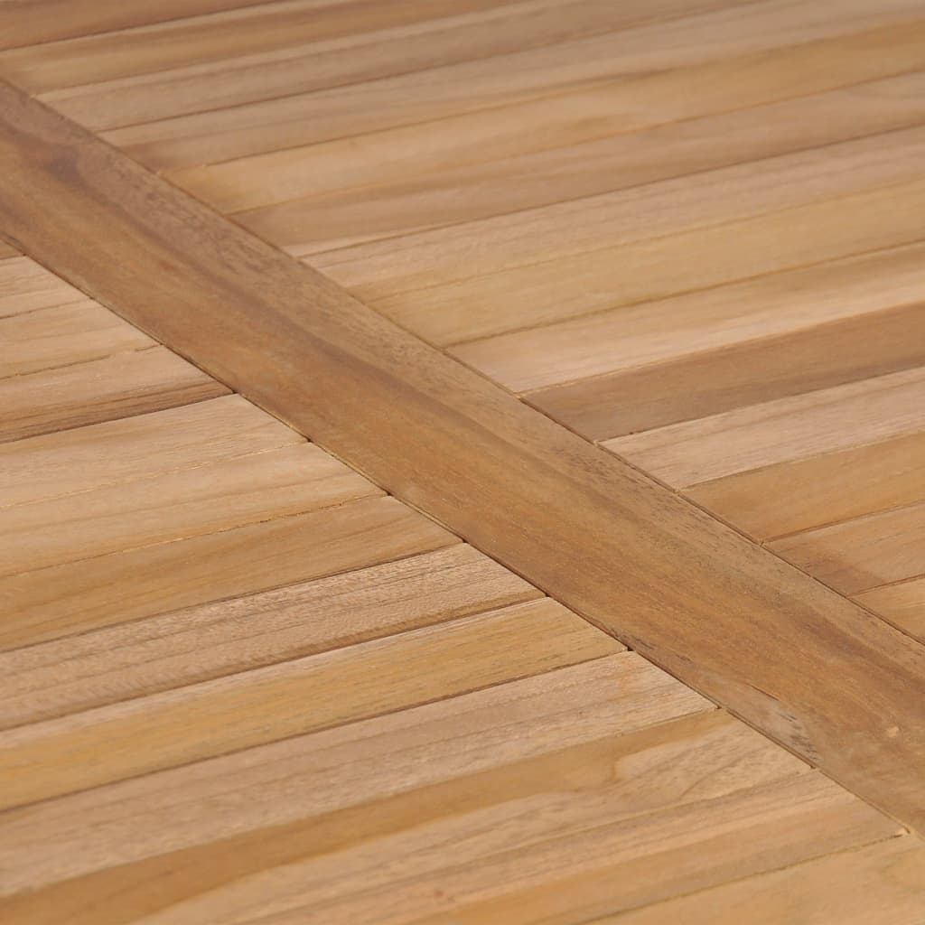 Vrtni blagovaonski set od 5 dijelova 80x80 cm masivno tikovino drvo