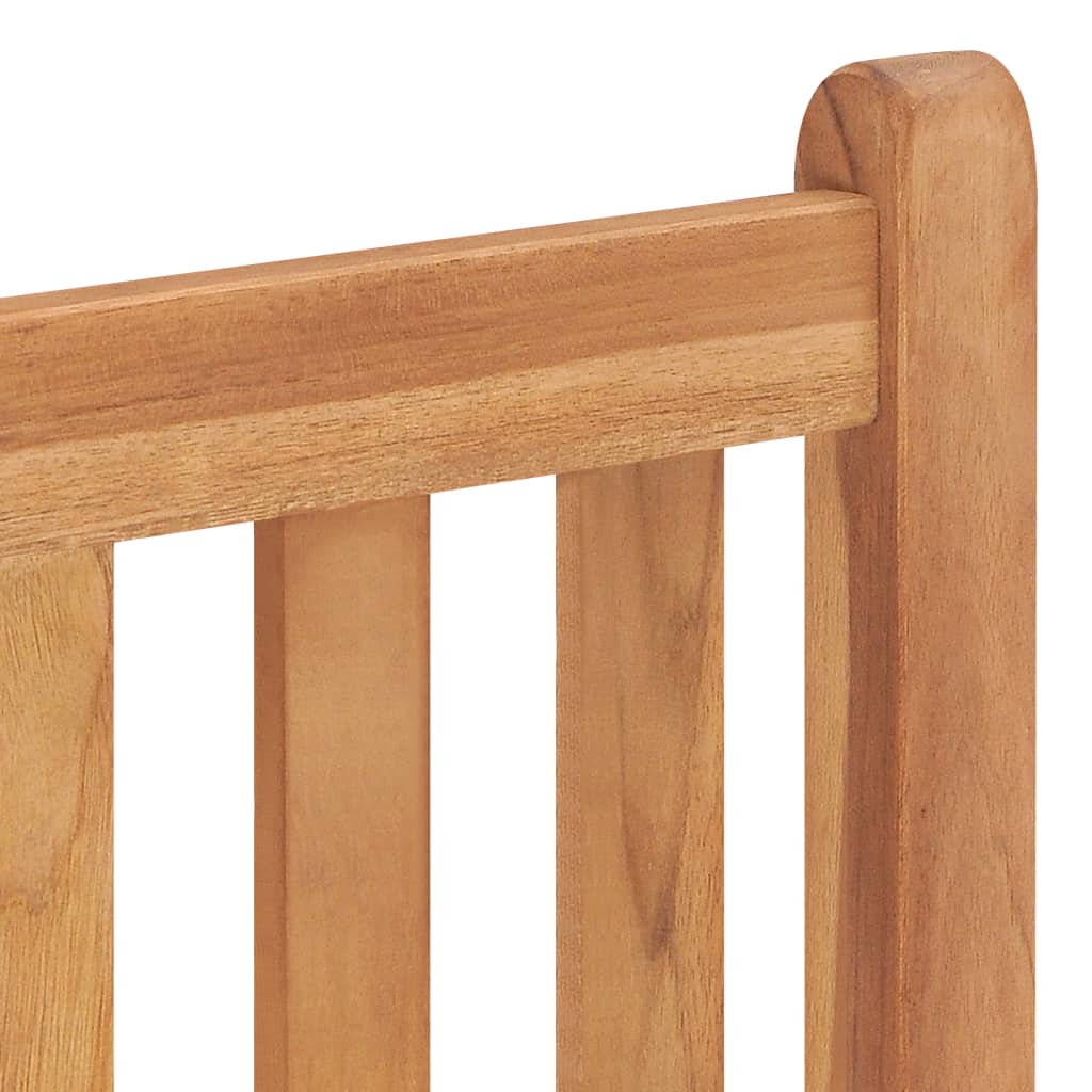 Vrtni blagovaonski set od 5 dijelova 80x80 cm masivno tikovino drvo