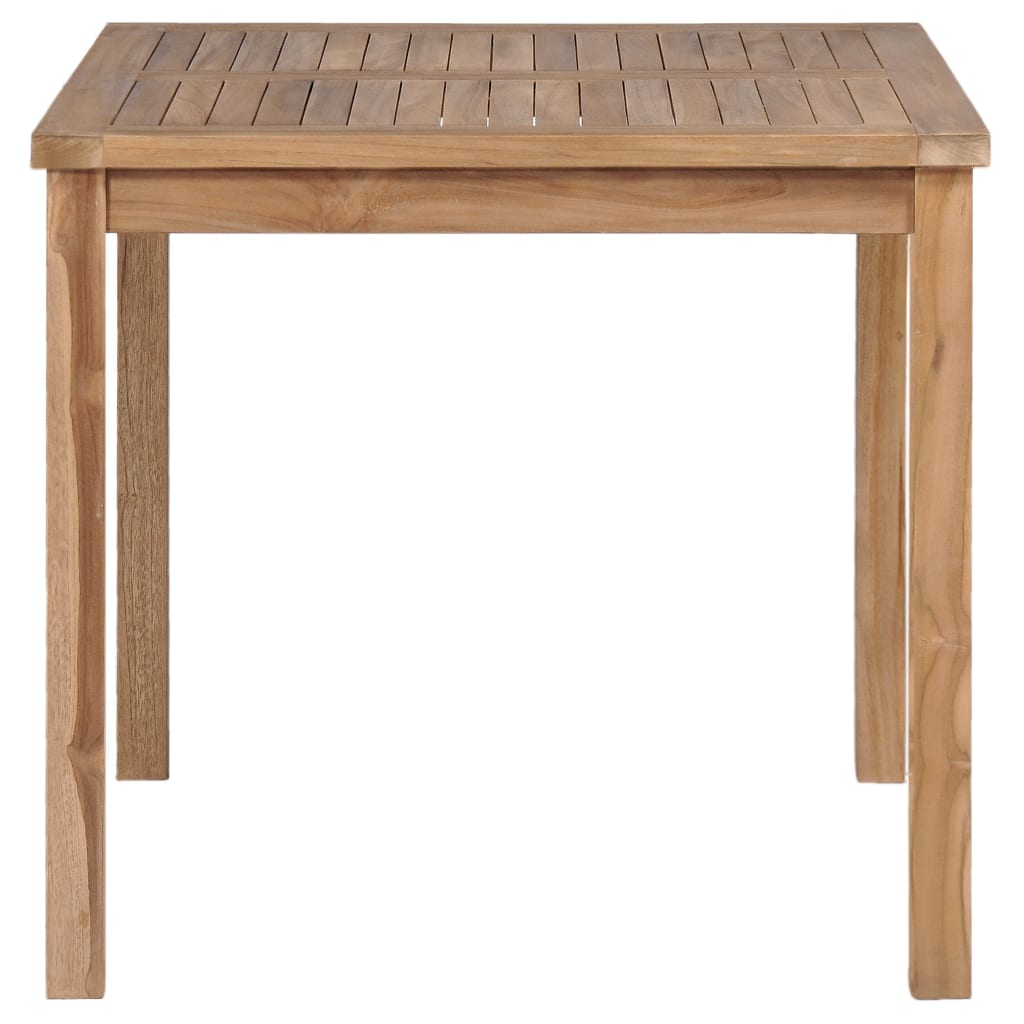 Vrtni blagovaonski set od 5 dijelova 80x80 cm masivno tikovino drvo