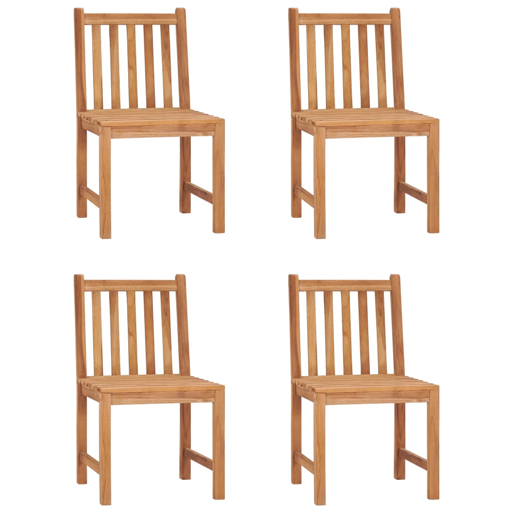 Vrtni blagovaonski set od 5 dijelova 140 x 80 cm masivno tikovino drvo