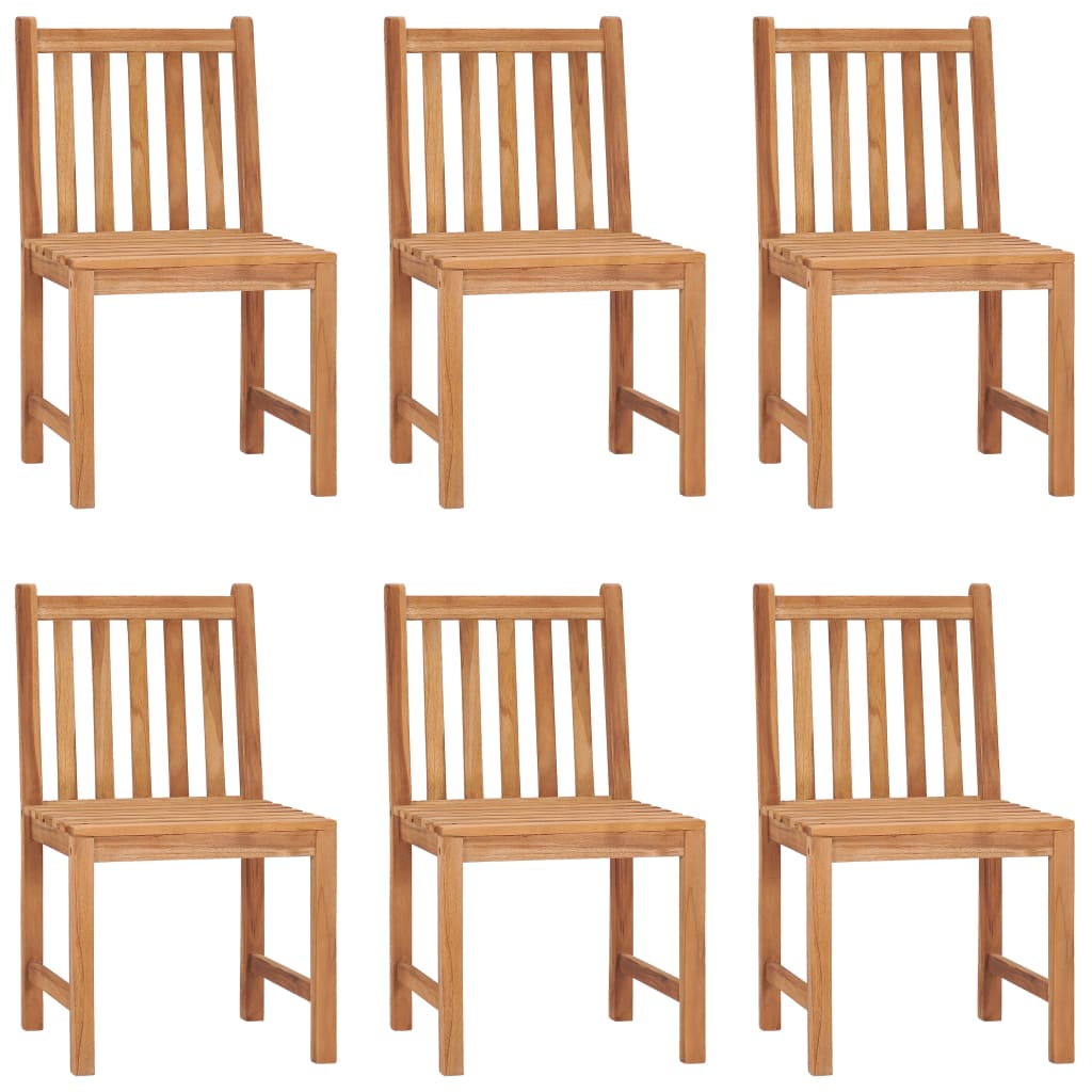 Vrtni blagovaonski set od 7 dijelova 140 x 80 cm masivno tikovino drvo