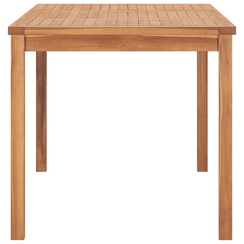 Vrtni blagovaonski set od 7 dijelova 140 x 80 cm masivno tikovino drvo