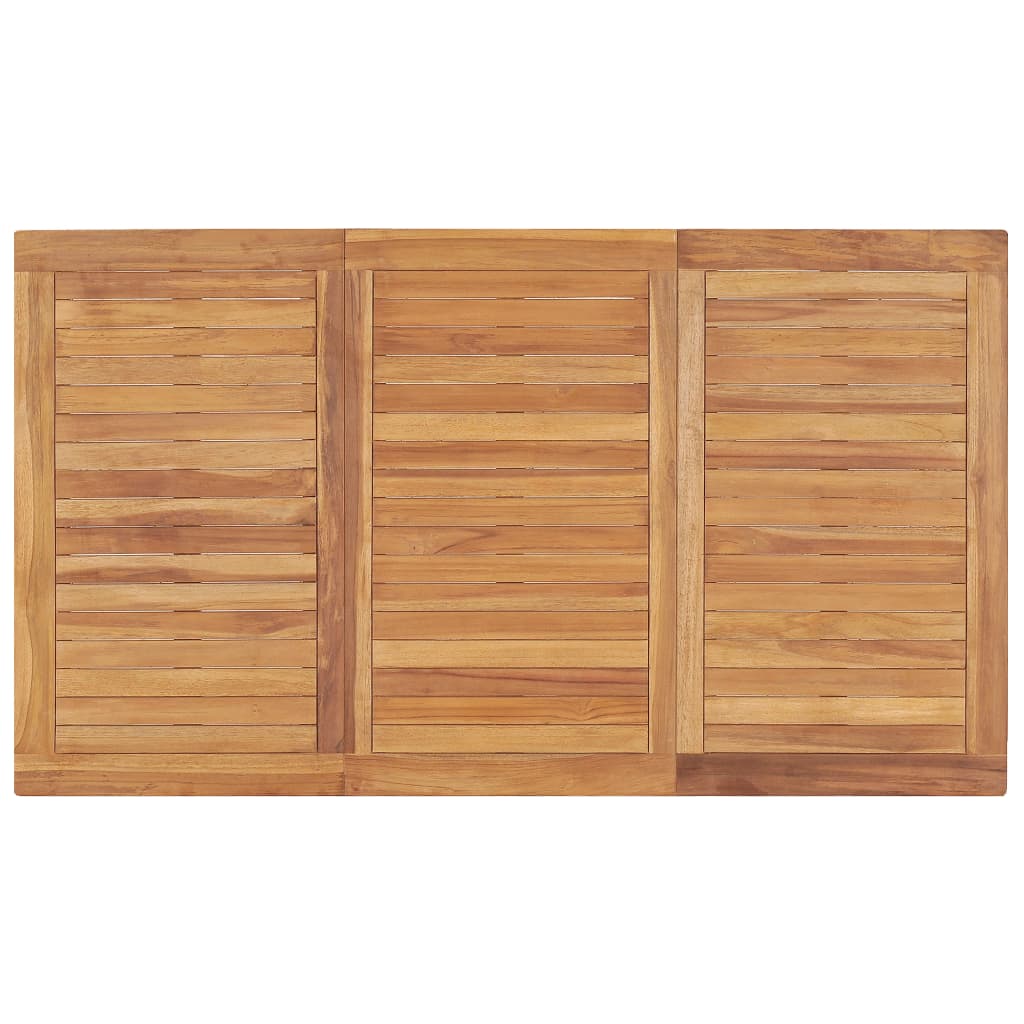Vrtni blagovaonski set od 7 dijelova 140 x 80 cm masivno tikovino drvo