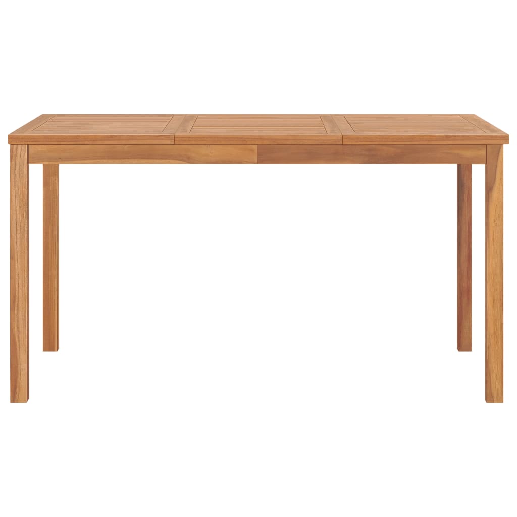 Vrtni blagovaonski set od 7 dijelova 140 x 80 cm masivno tikovino drvo