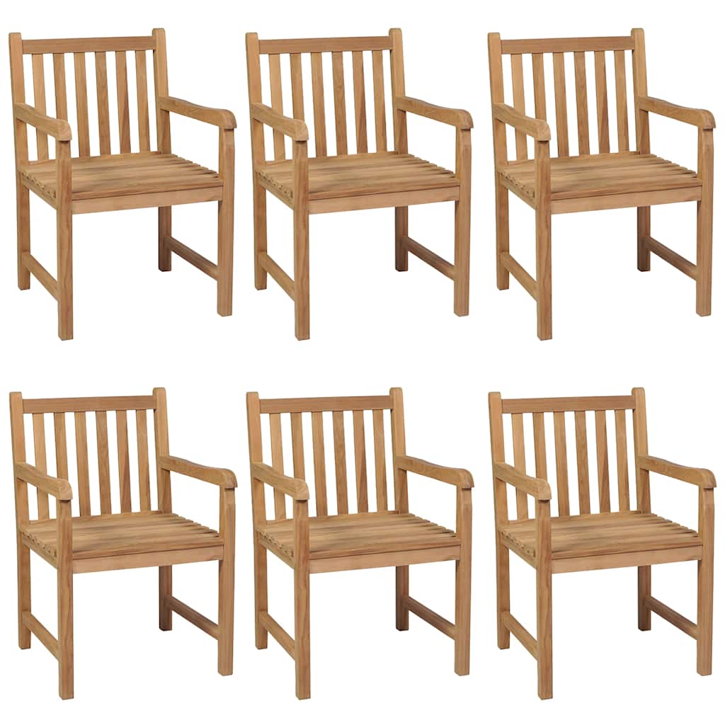 Vrtni blagovaonski set od 7 dijelova 140 x 80 cm masivno tikovino drvo
