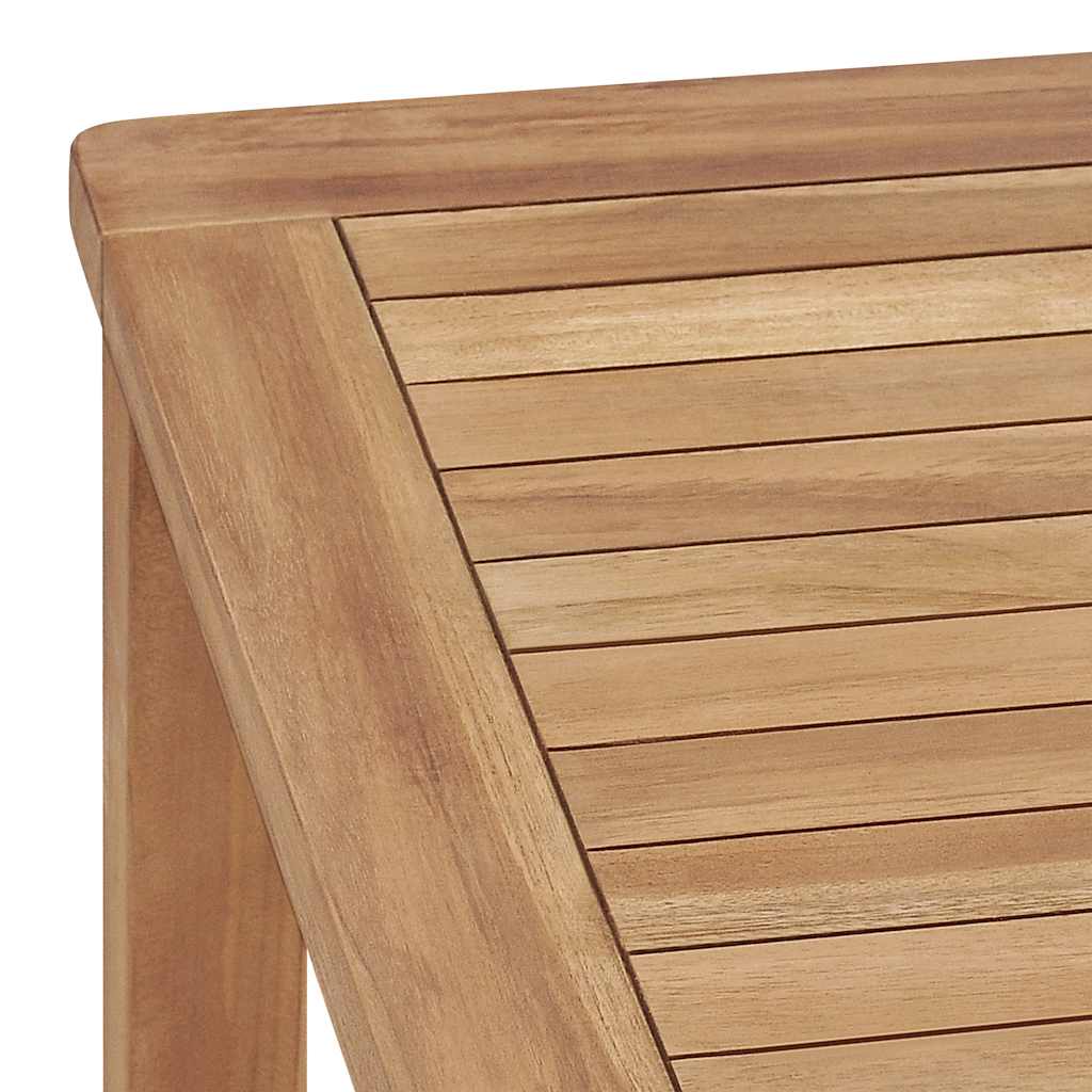Vrtni blagovaonski set od 7 dijelova 140 x 80 cm masivno tikovino drvo