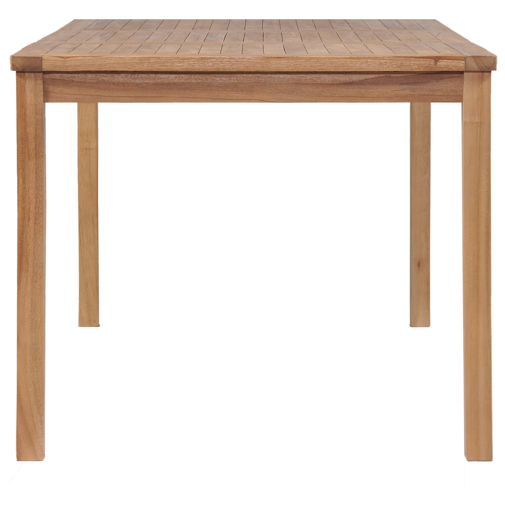 Vrtni blagovaonski set od 5 dijelova 150 x 90 cm masivno tikovino drvo