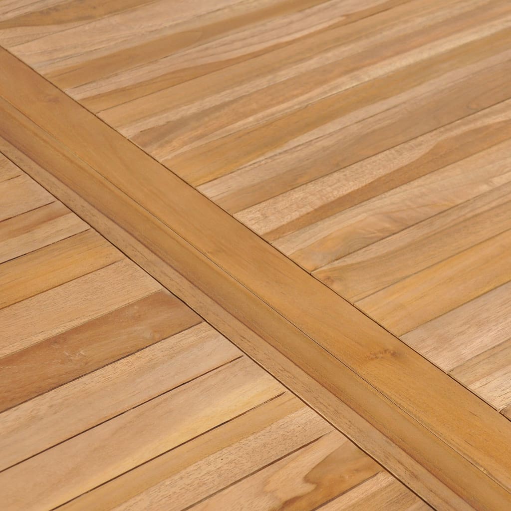 Vrtni blagovaonski set od 7 dijelova 150 x 90 cm masivno tikovino drvo