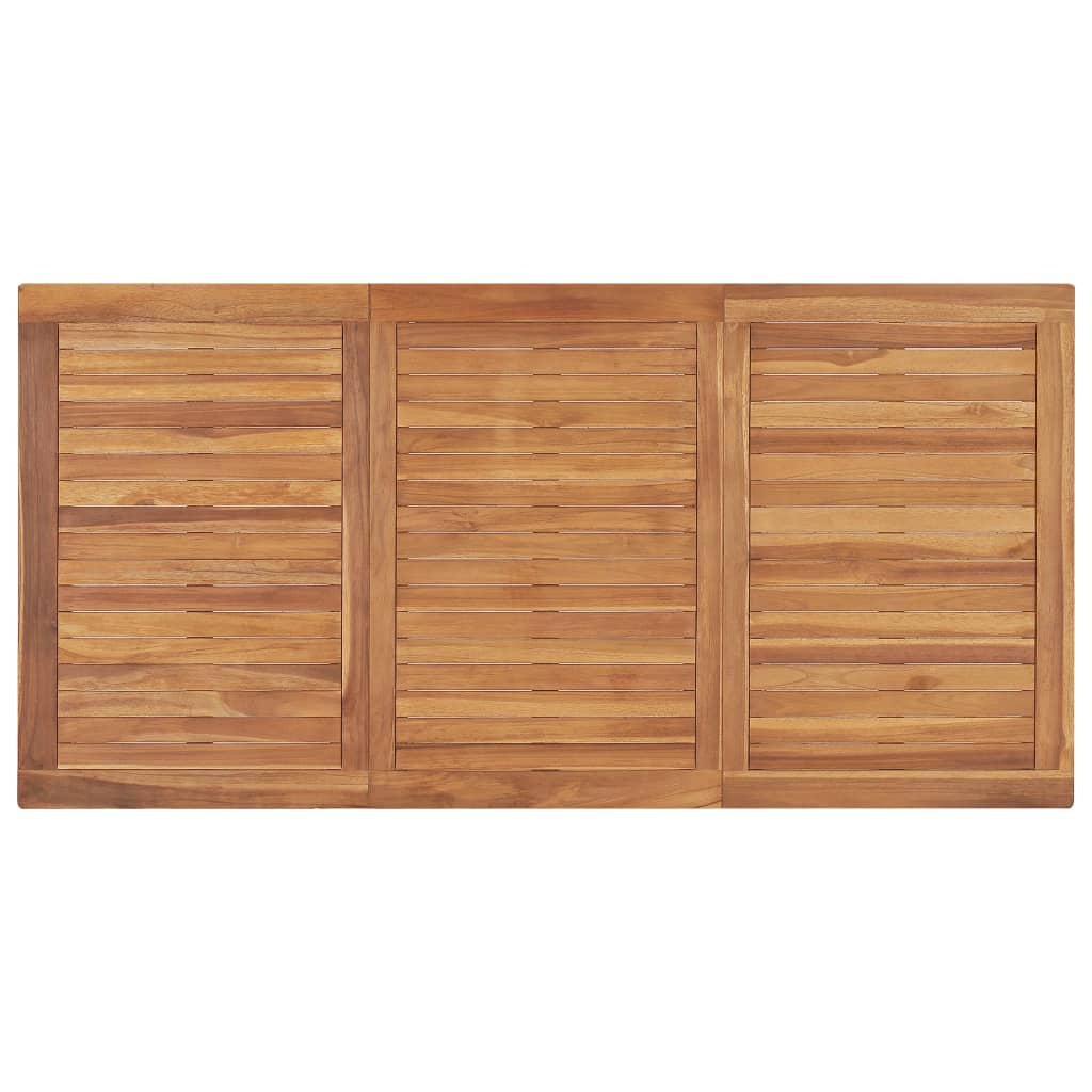 Vrtni blagovaonski set od 5 dijelova 160x80 cm masivno tikovino drvo