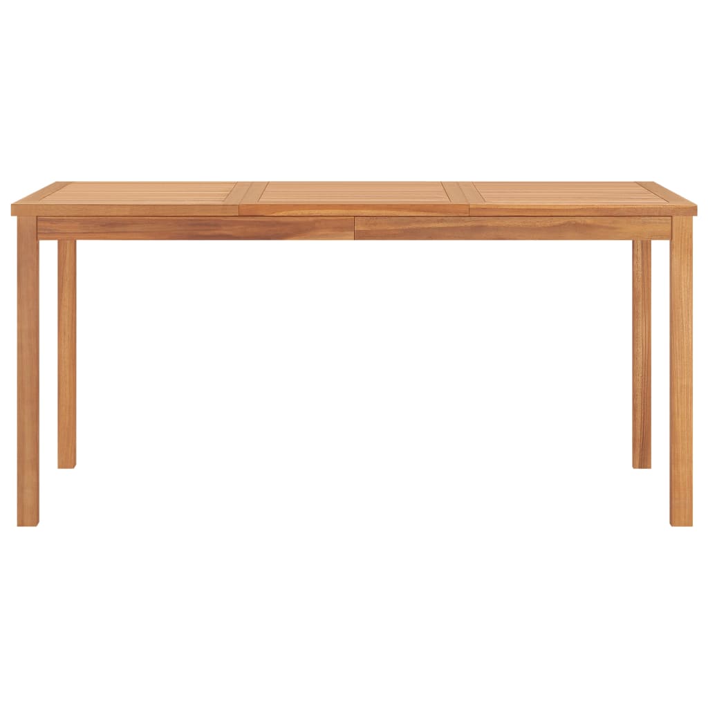 Vrtni blagovaonski set od 5 dijelova 160x80 cm masivno tikovino drvo
