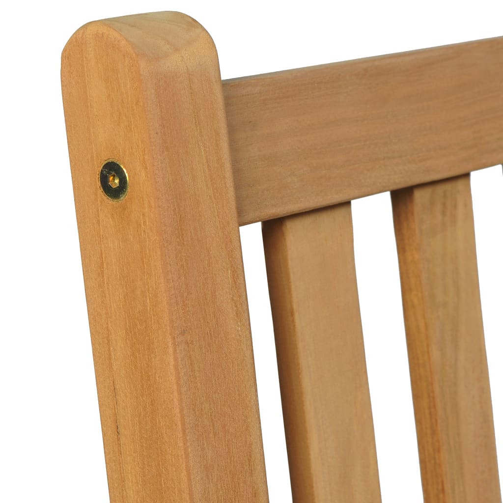 Vrtni blagovaonski set od 5 dijelova 160x80 cm masivno tikovino drvo