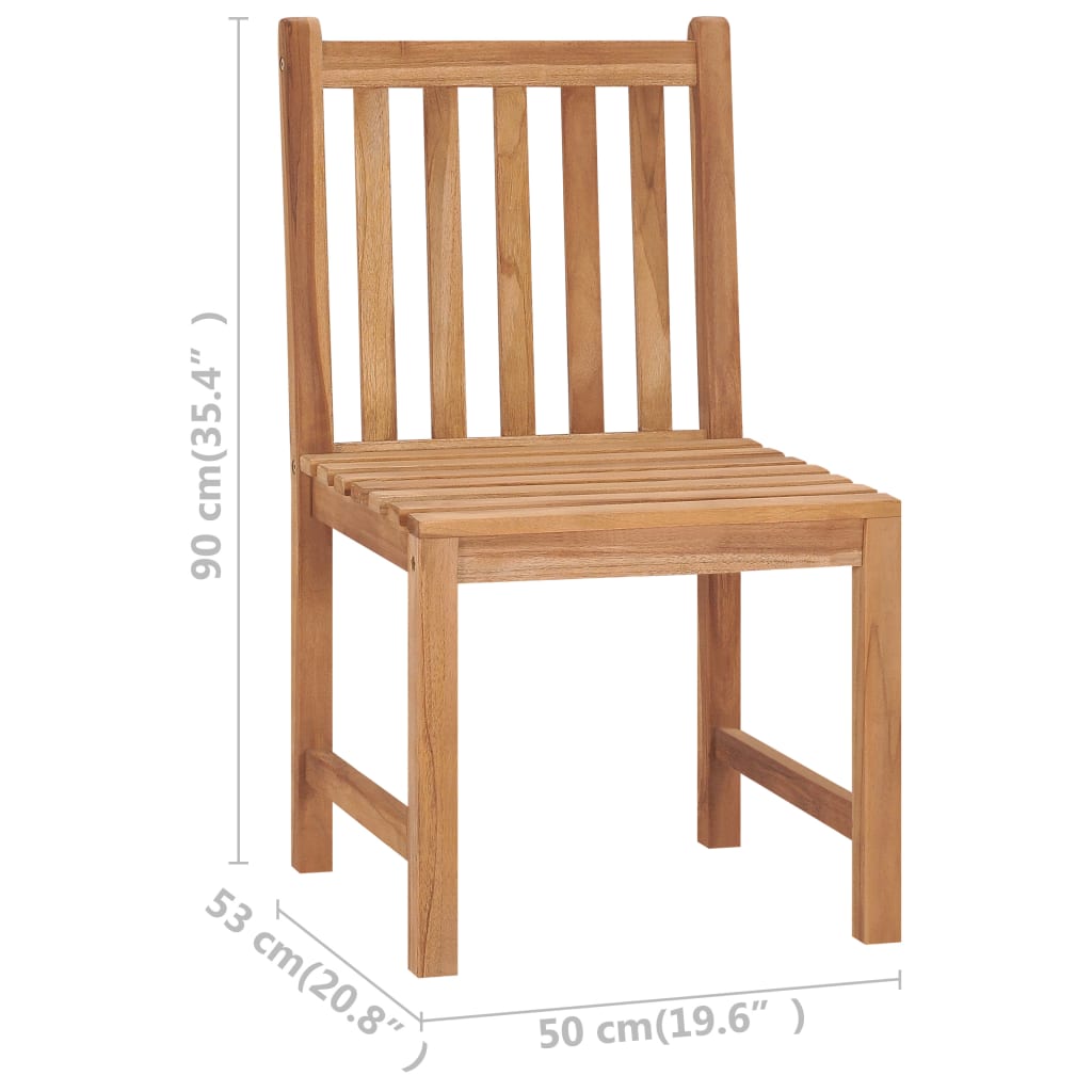 Vrtni blagovaonski set od 7 dijelova 180x90 cm masivno tikovino drvo