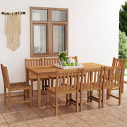 Vrtni blagovaonski set od 9 dijelova 180x90 cm masivno tikovino drvo