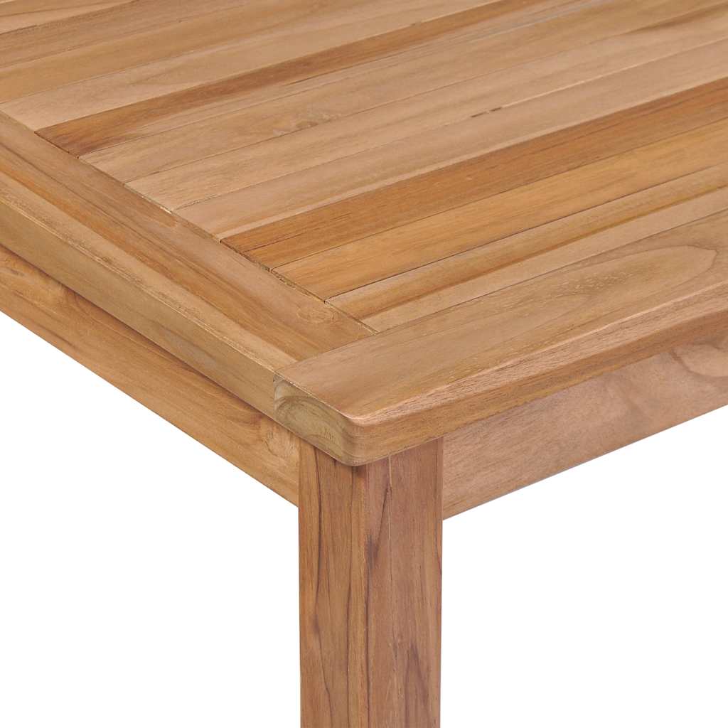 Vrtni blagovaonski set od 7 dijelova 200 x 100 cm masivno tikovino drvo