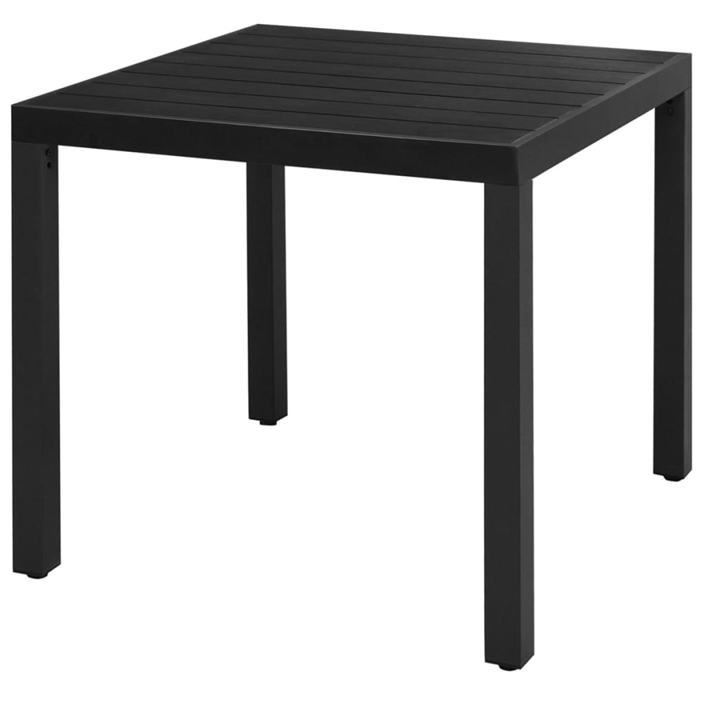 3-dijelni vrtni blagovaonski set od PVC ratana crni
