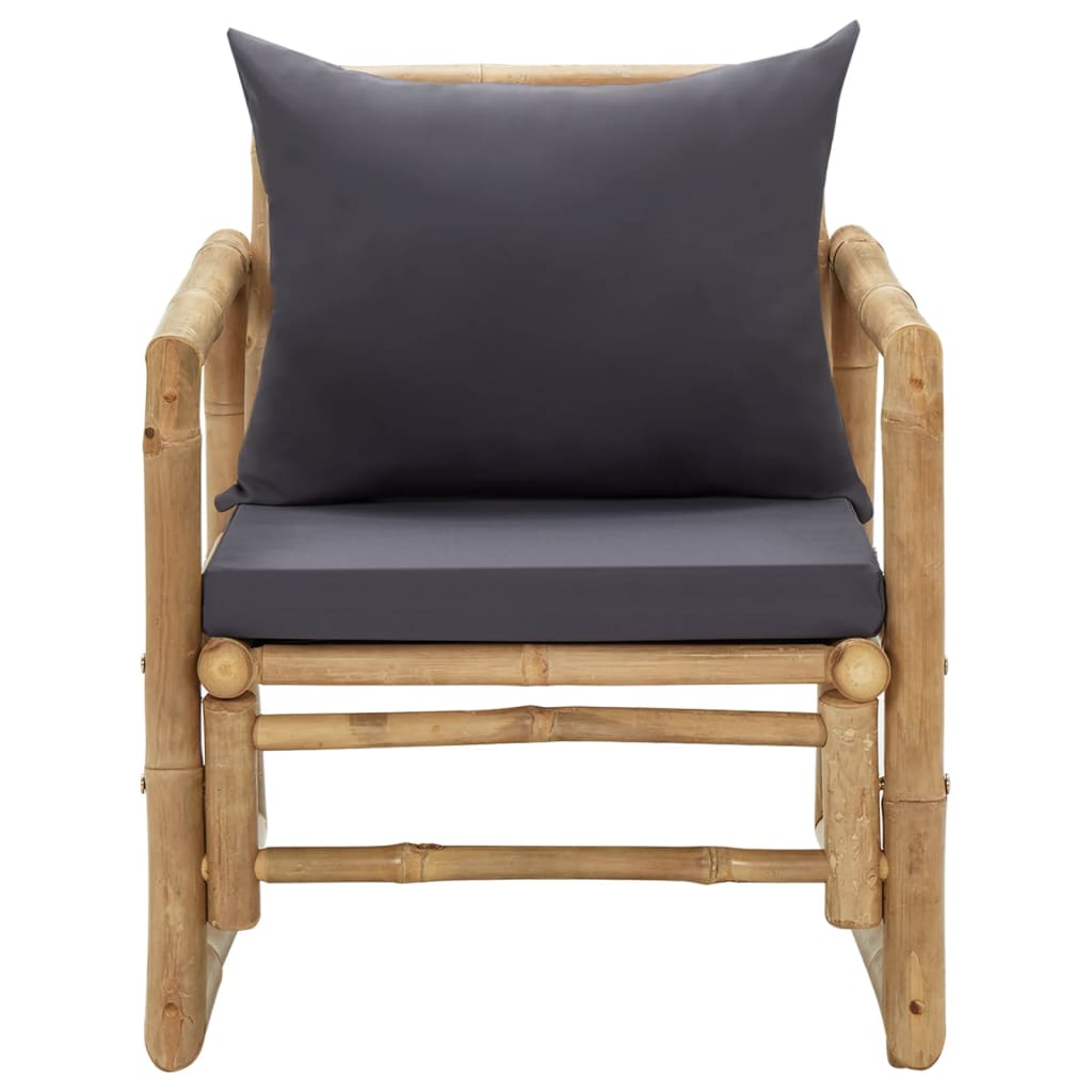 Vrtne stolice s jastucima 2 kom od bambusa