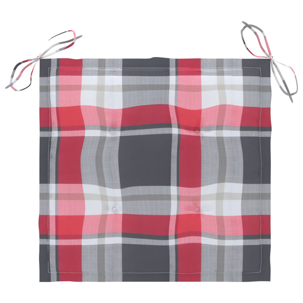 Vrtne stolice s jastucima 4 kom sive od masivnog drva bagrema