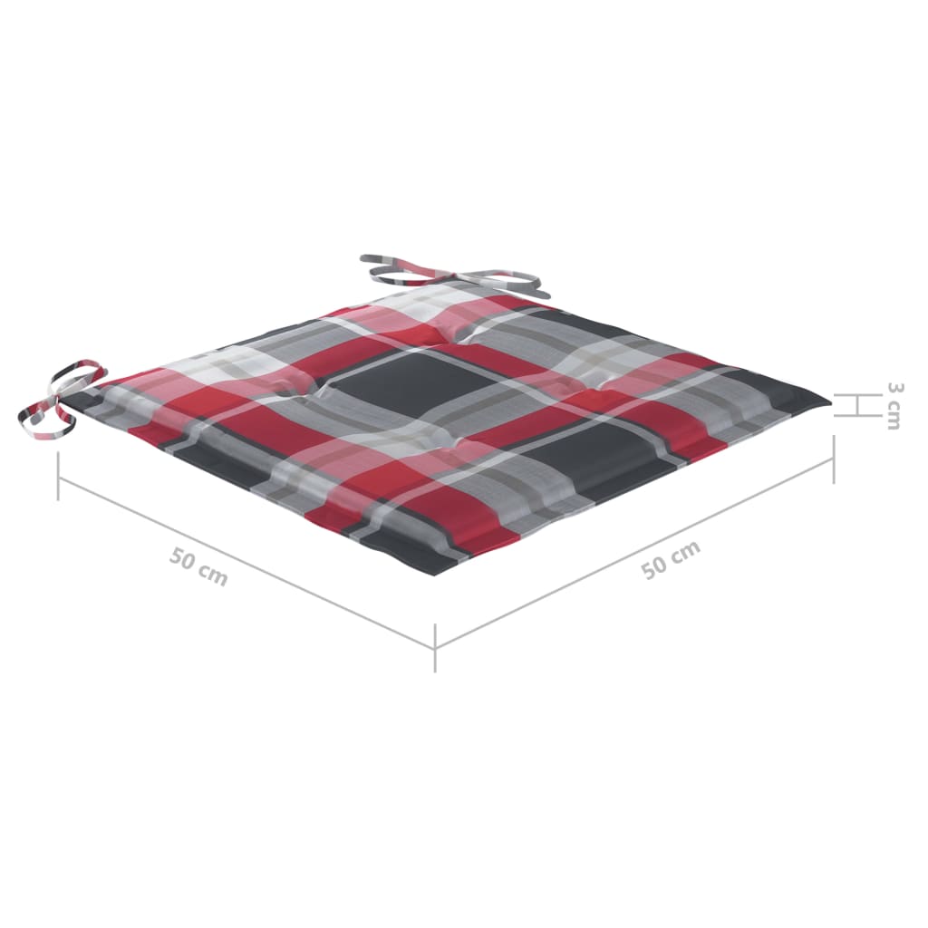 Vrtne stolice s čajnim stolićem i jastucima od bagremovog drva