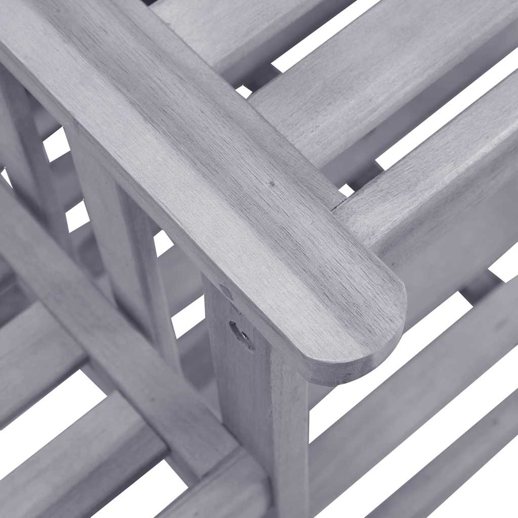 Vrtne stolice s čajnim stolićem i jastucima od bagremovog drva