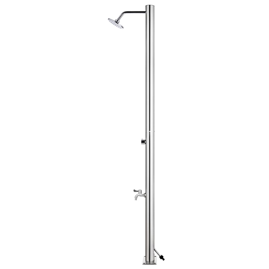 Vrtni tuš od nehrđajućeg čelika 215 cm