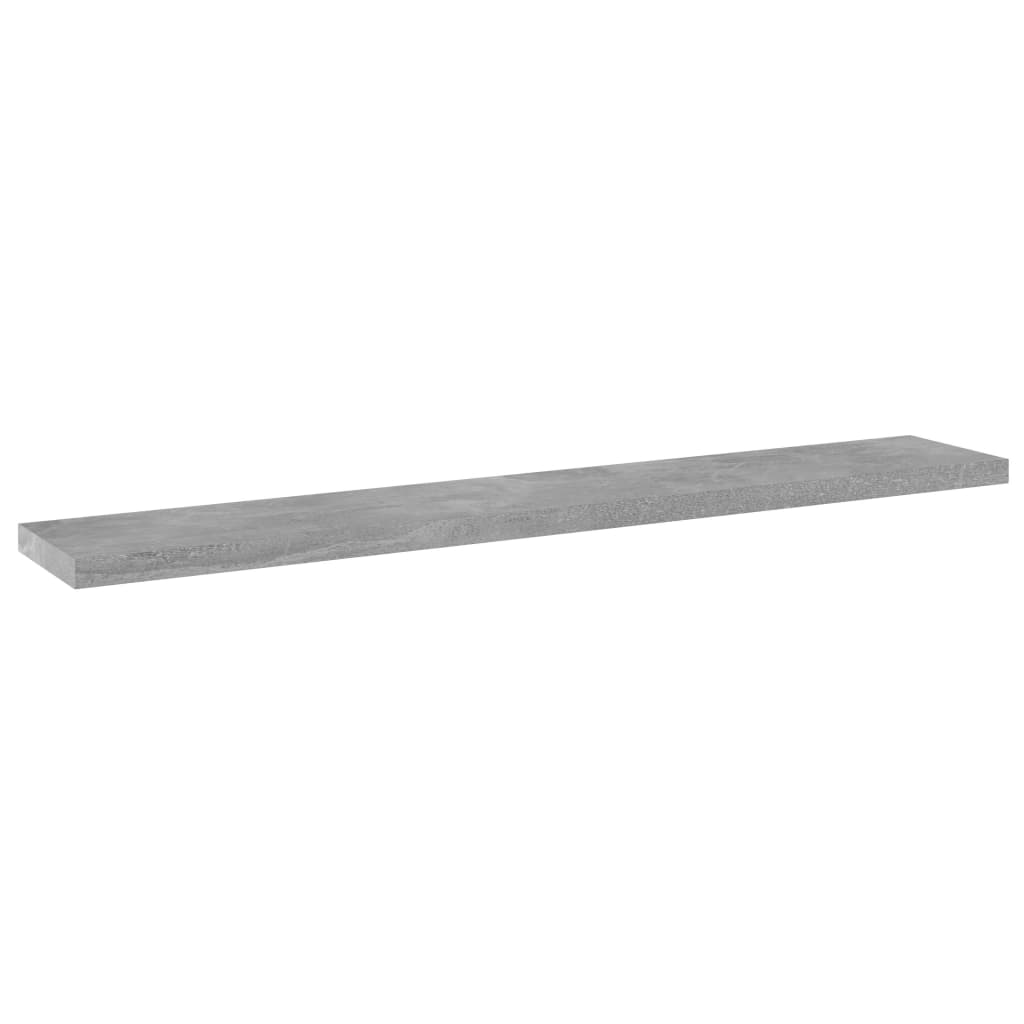 Police za knjige 8 kom siva boja betona 60x10x1,5 cm od iverice