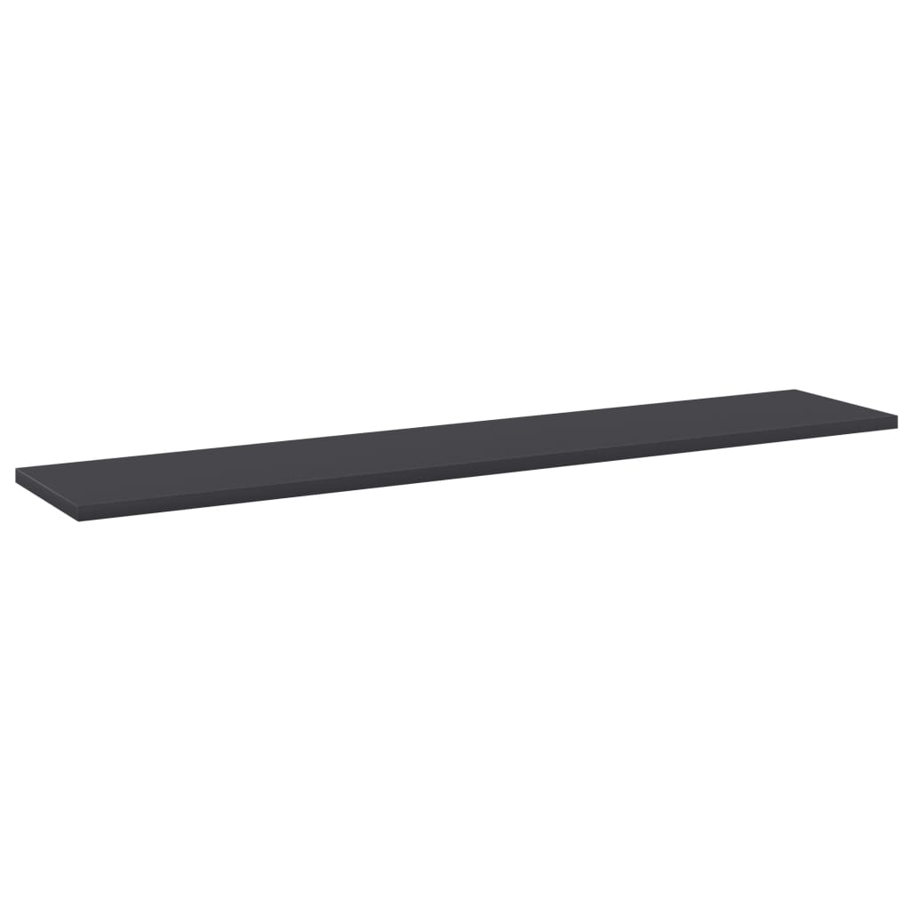 Police za knjige 8 kom sive 100 x 20 x 1,5 cm od iverice