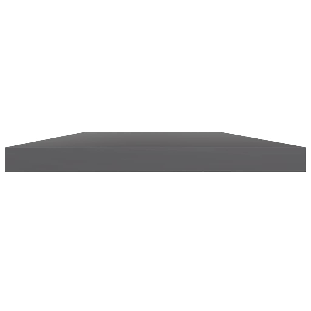 Police za knjige 4 kom visoki sjaj sive 100x20x1,5 cm iverica
