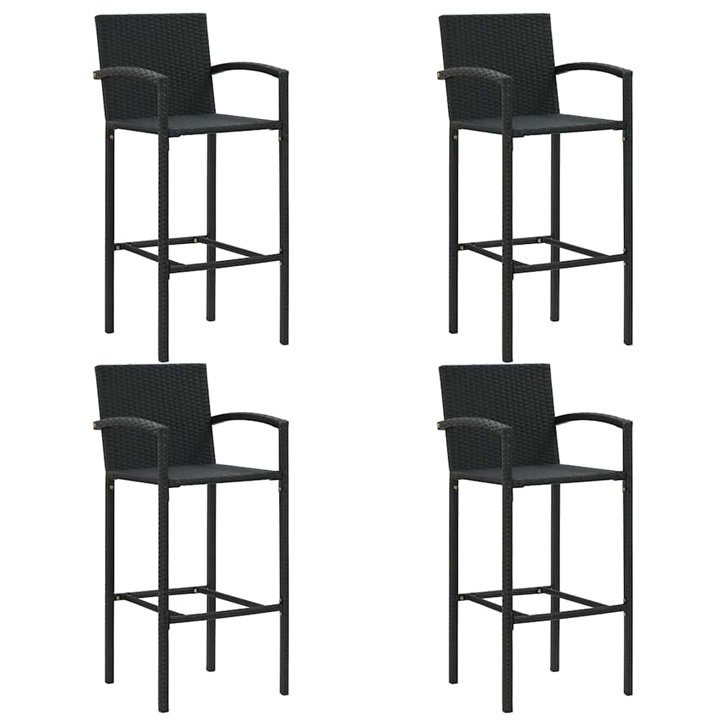 5-dijelni vrtni barski set crni