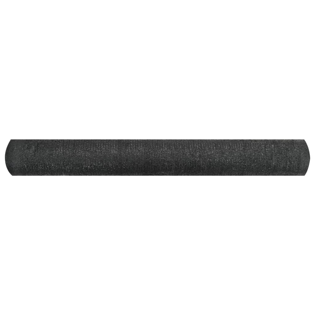 Mreža za privatnost crna 1,5 x 25 m HDPE 195 g/m²