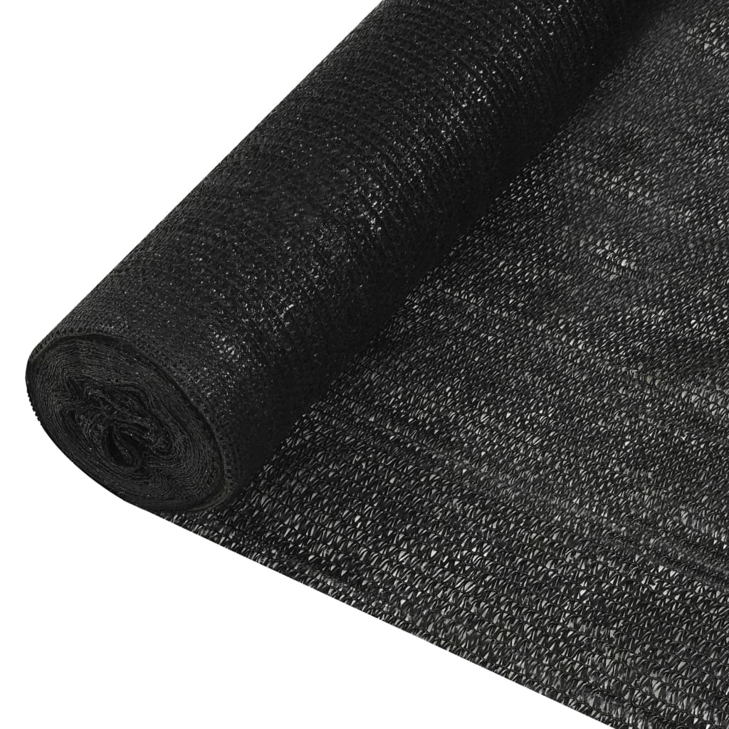 Mreža za privatnost crna 2 x 50 m HDPE 195 g/m²