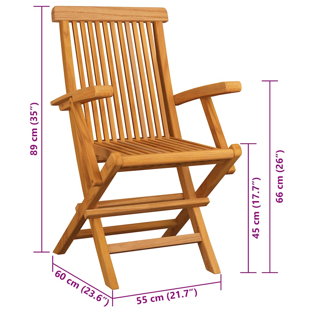 Vrtne stolice s antracit jastucima 2 kom od masivne tikovine