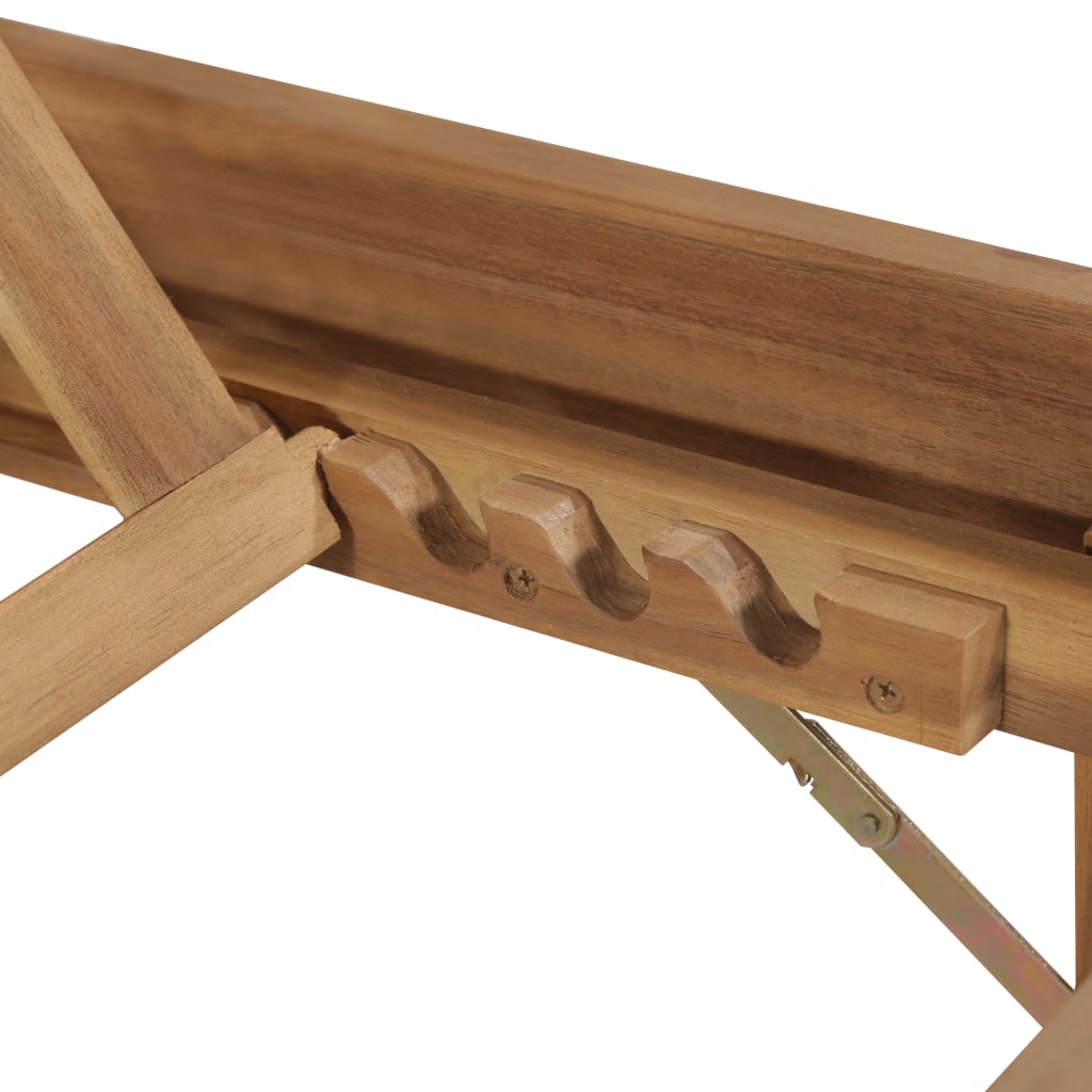 Sklopiva ležaljka za sunčanje s jastukom od masivnog drva bagrema