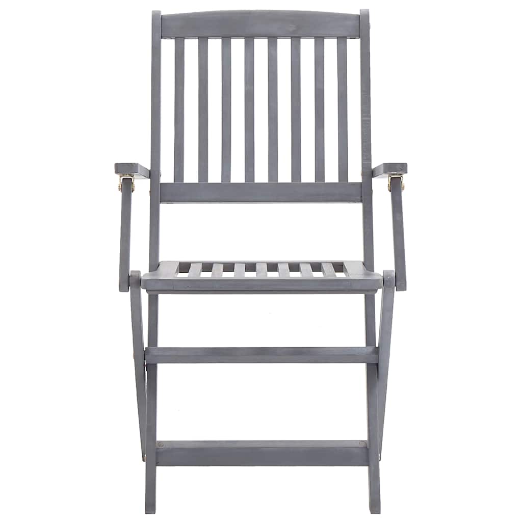 Sklopive vrtne stolice s jastucima 2 kom masivno bagremovo drvo