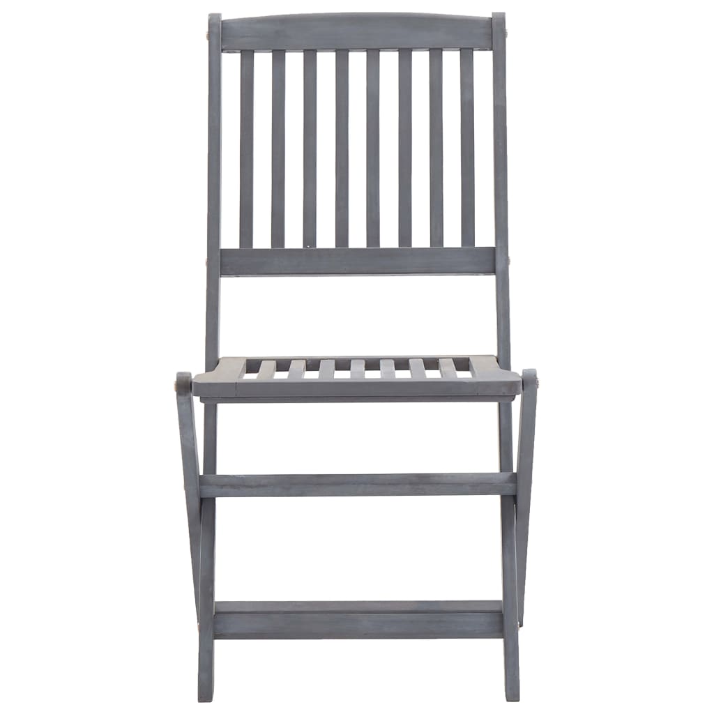 Sklopive vrtne stolice s jastucima 4 kom masivno bagremovo drvo