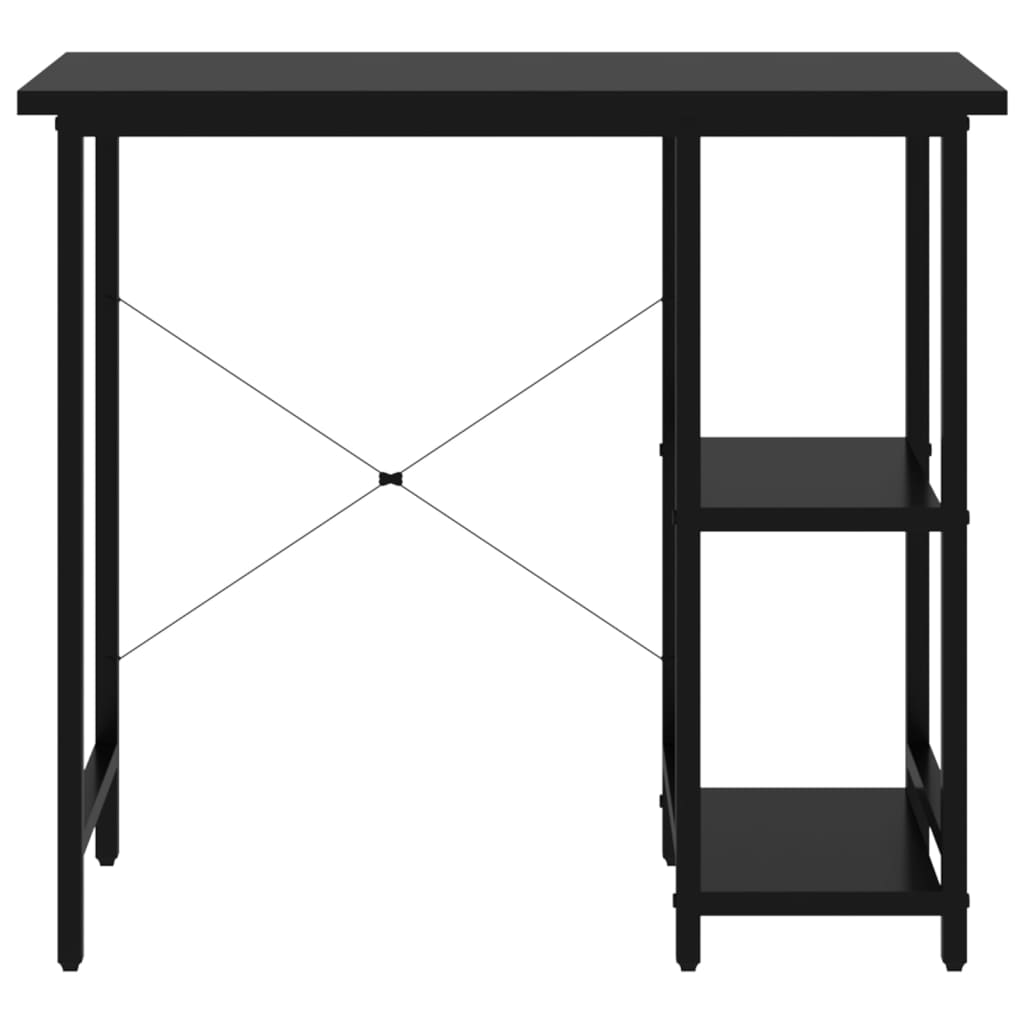 Stol za računalo crni 80 x 40 x 72 cm od MDF-a i metala