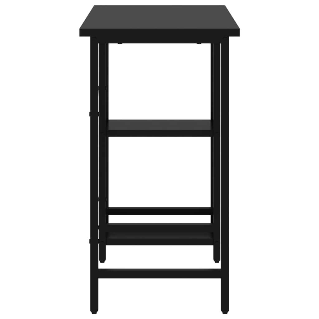 Stol za računalo crni 80 x 40 x 72 cm od MDF-a i metala