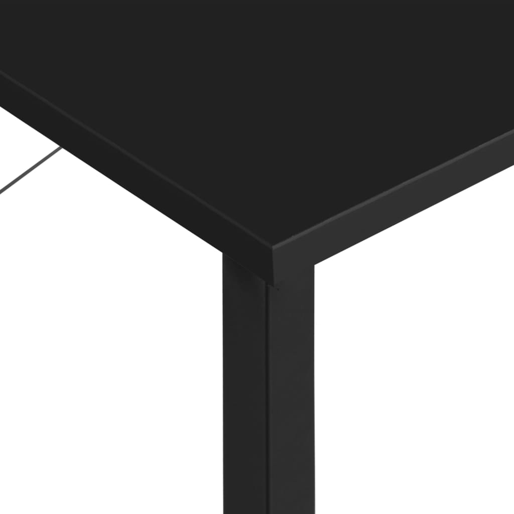 Stol za računalo crni 80 x 40 x 72 cm od MDF-a i metala