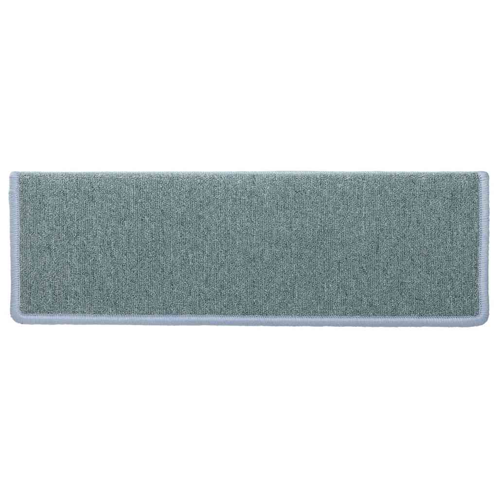 Prostirke za stepenice 15 kom 65x21x4 cm morsko plave pravokutne rubove