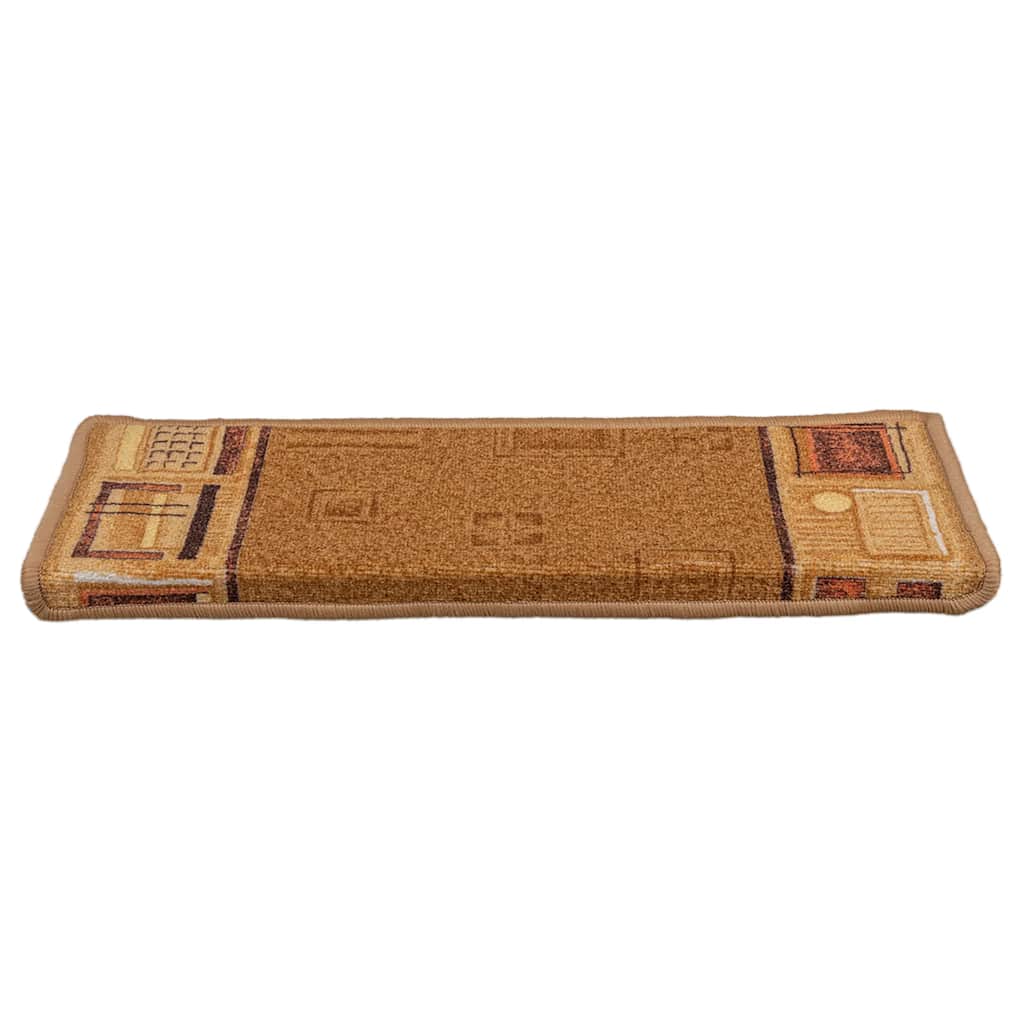 Samoljepljivi otirači za stepenice 15 kom 65x21x4 cm bež