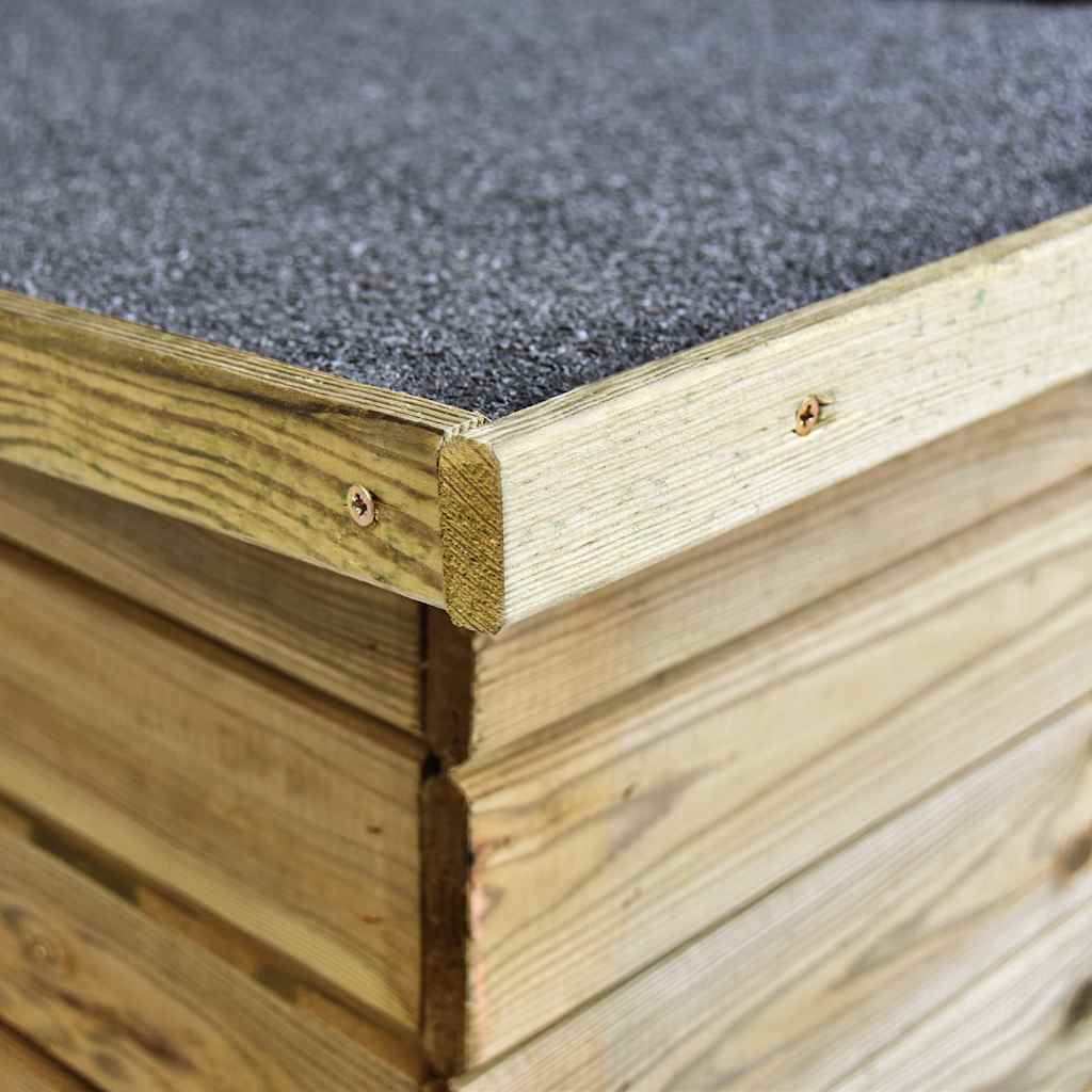 Vrtno spremište za bicikl 232x110x170 cm impregnirana borovina
