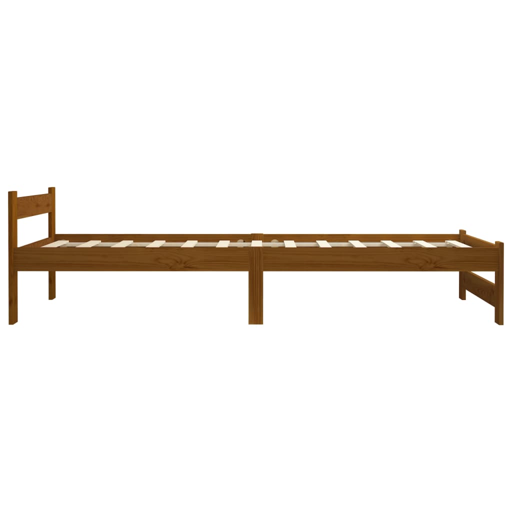 Okvir za krevet od masivne borovine boja meda 90 x 200 cm