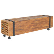 TV stalak 110 x 30 x 32,5 cm od masivne tikovine