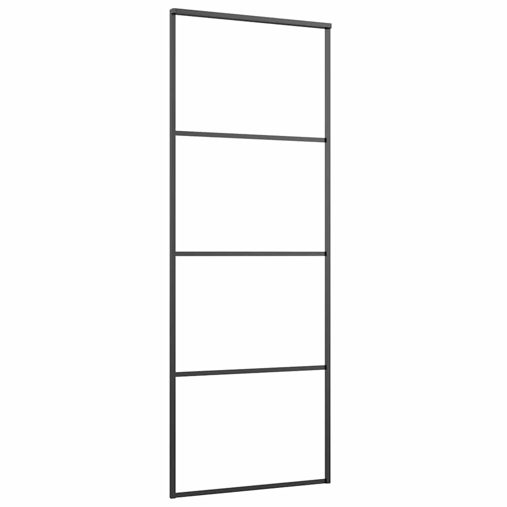 Klizna vrata od aluminija i stakla ESG 76 x 205 cm crna