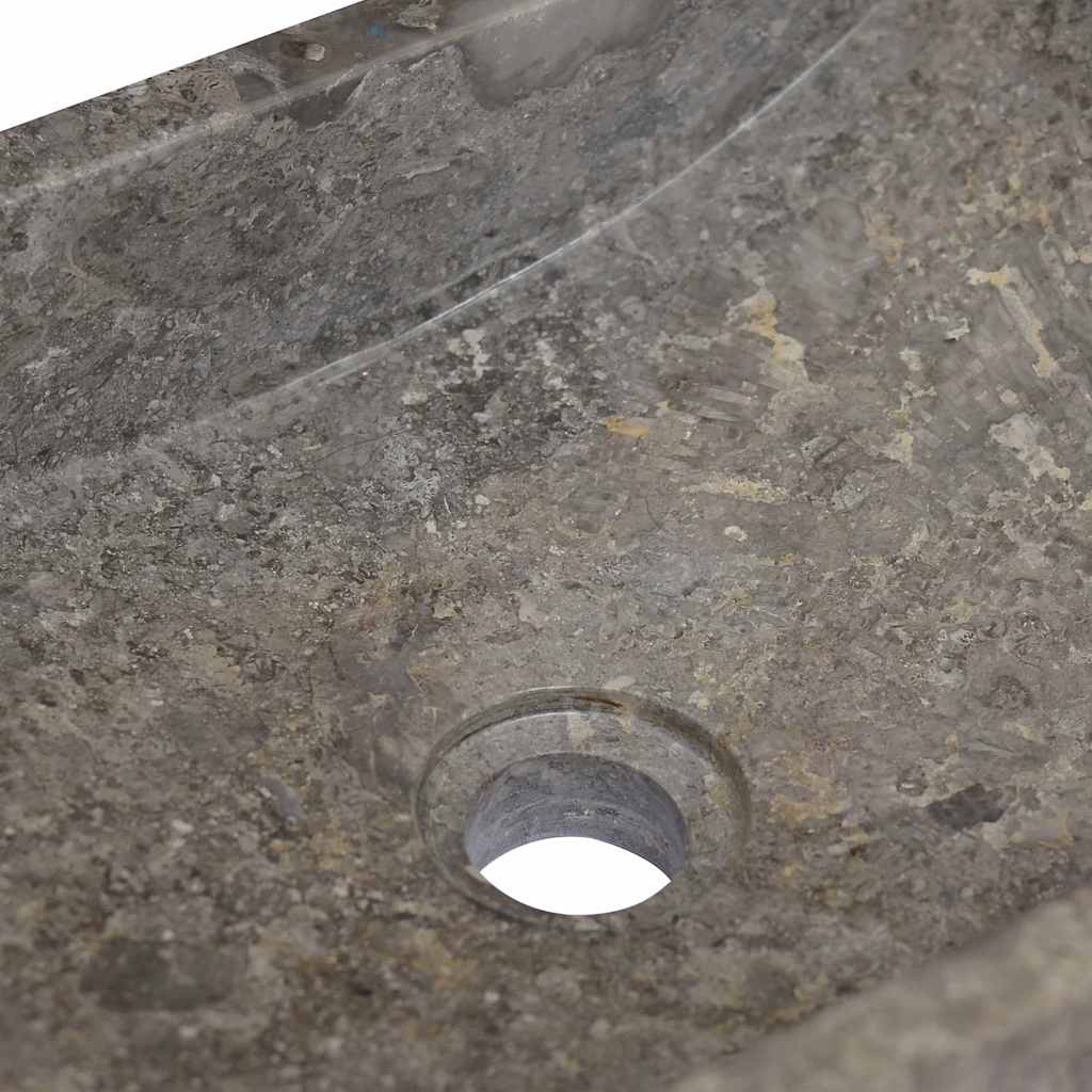 Umivaonik 45 x 30 x 12 cm mramorni visoki sjaj sivi